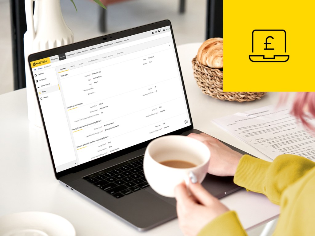 Somebody paying for co-working amenities online