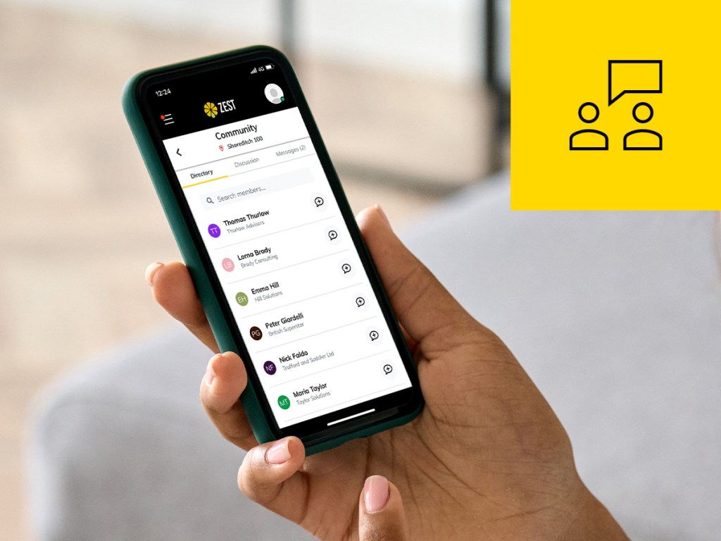 Communication in an app